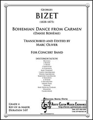 Bohemian Dance (Danse Boheme) Concert Band sheet music cover Thumbnail